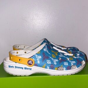 Disney  Blue and White Crocs